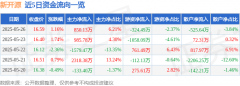股票行情快报：新开源（300109）5月26日主力资金